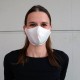 Masque de protection en coton, blanc ou noir, non imprimé