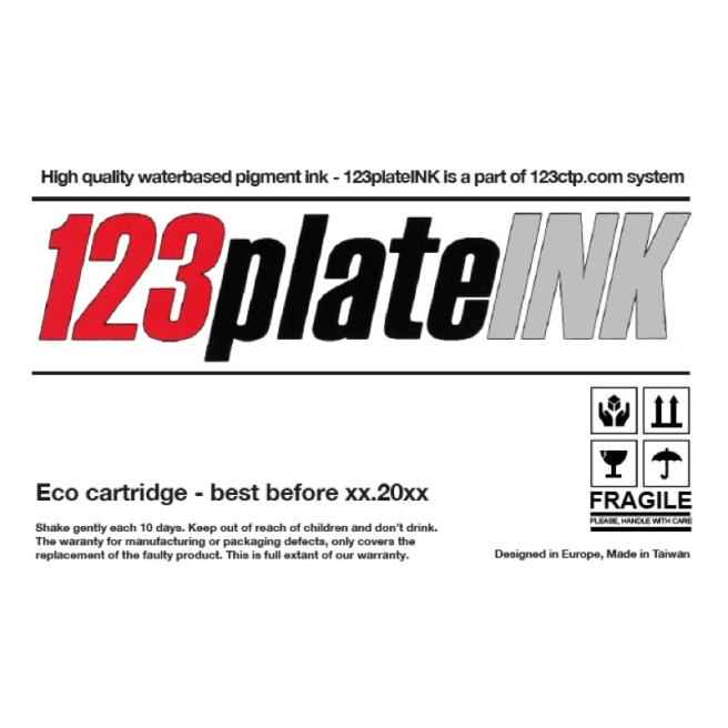 123PlateINK - Black HD Ink Cartridge for 123CTP