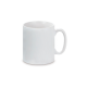 Shiny white ceramic mug