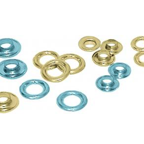 Chrome metal eyelets