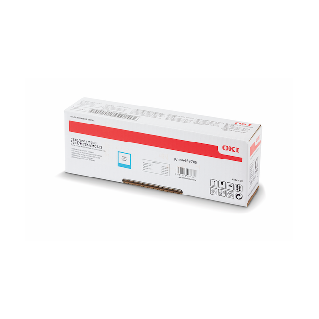 Oki Toner MC562dnw Cyan