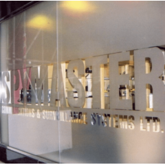 Metamark Silver Etch - sandblasted vinyl