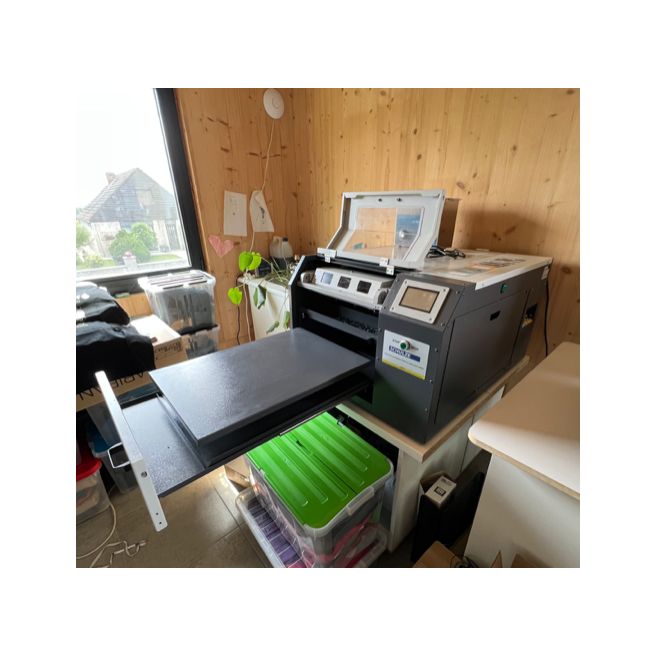 Kit avec Ricoh RI 1000 DTG + Schulze Pretreatmaker IV + Schulze Heat Press DTG 40 x 50 / OCCASION