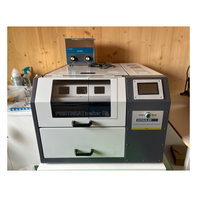 Kit avec Ricoh RI 1000 DTG + Schulze Pretreatmaker IV + Schulze Heat Press DTG 40 x 50 / OCCASION