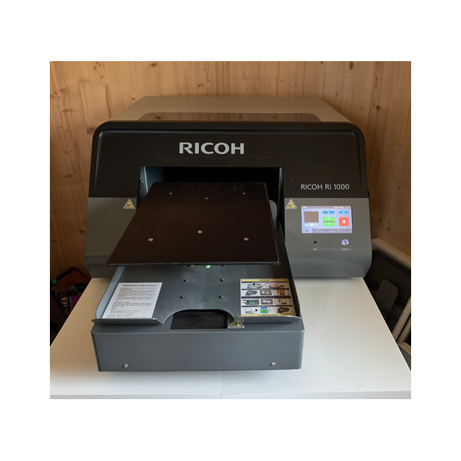 Kit avec Ricoh RI 1000 DTG + Schulze Pretreatmaker IV + Schulze Heat Press DTG 40 x 50 / OCCASION