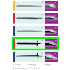 Intec FlatBed Circlip Knife 45°