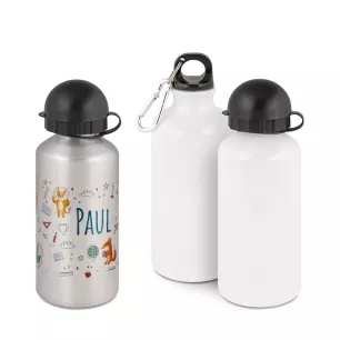 Gourde en aluminium 400 ml WBO-400-S/W Gourde en aluminium 400 ml WBO-400-S/W