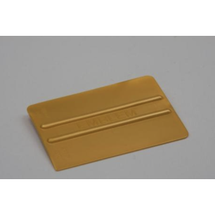 Raclette PVC côté rigide et côté semi-rigide Gold pour application vinyle autocollant Raclette PVC côté rigide et côté semi-rigide Gold pour application vinyle autocollant