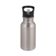 White or silver stainless steel water bottles