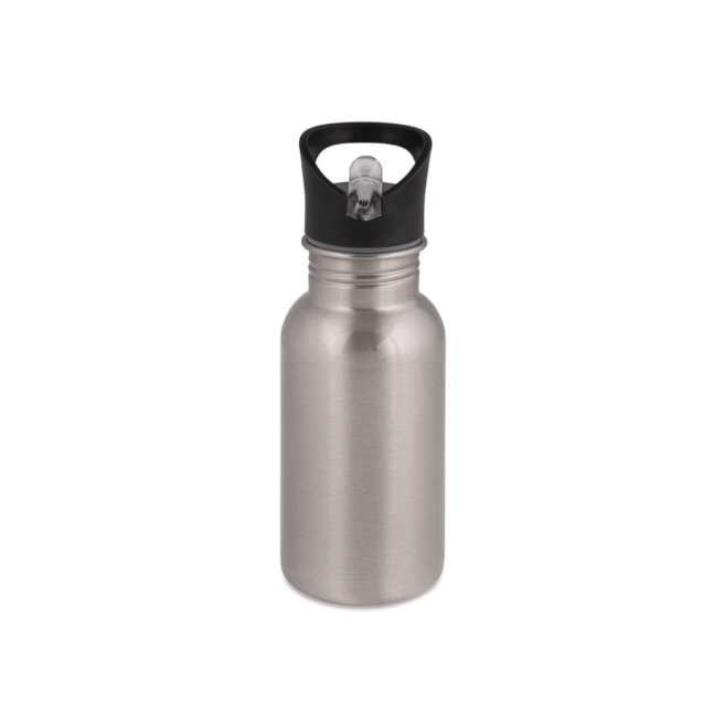 White or silver stainless steel water bottles