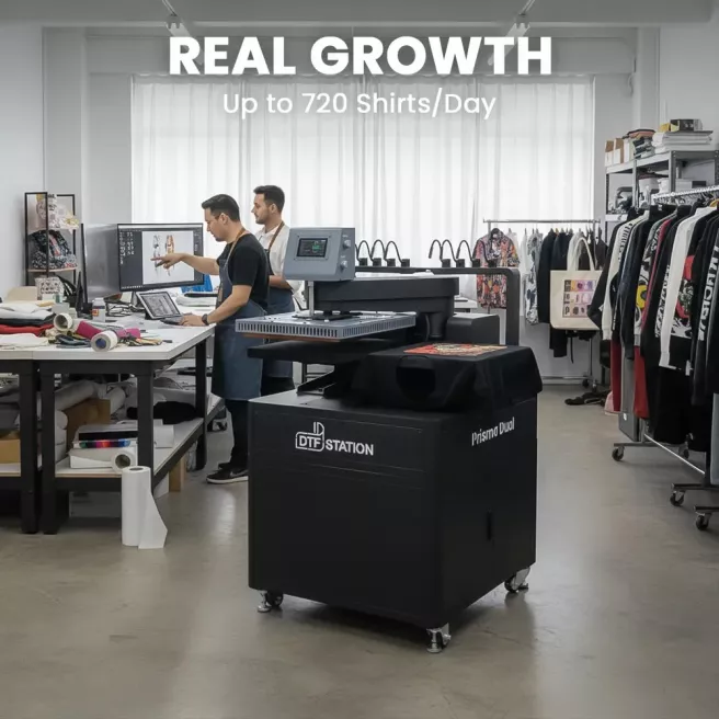 Presse à chaud pneumatique double plateaux 40 x 50 cm - Prisma Dual