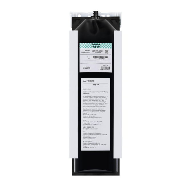 Poche d'encre Latex TA2 pour imprimante AG-640