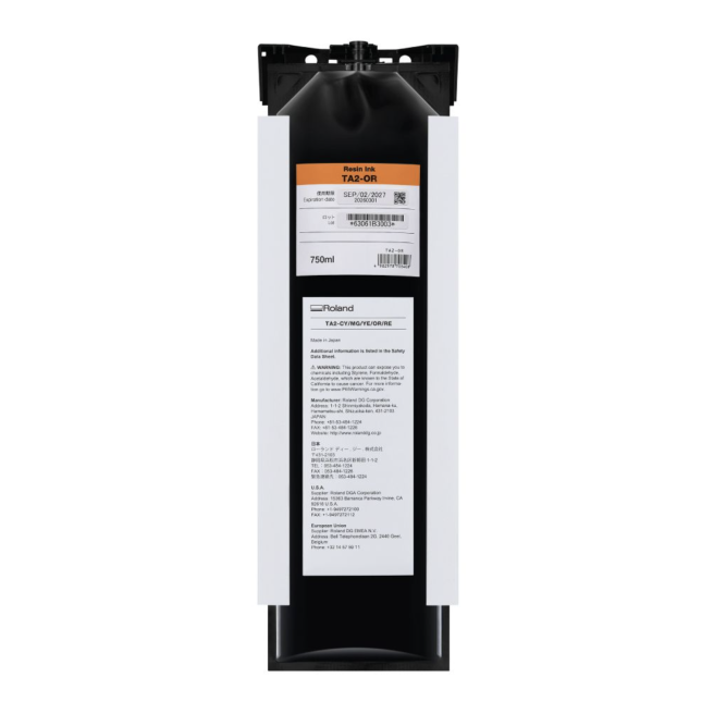 Poche d'encre Latex TA2 pour imprimante AG-640