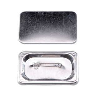 SECABO® 100 BADGES RECTANGLE AVEC EPINGLE