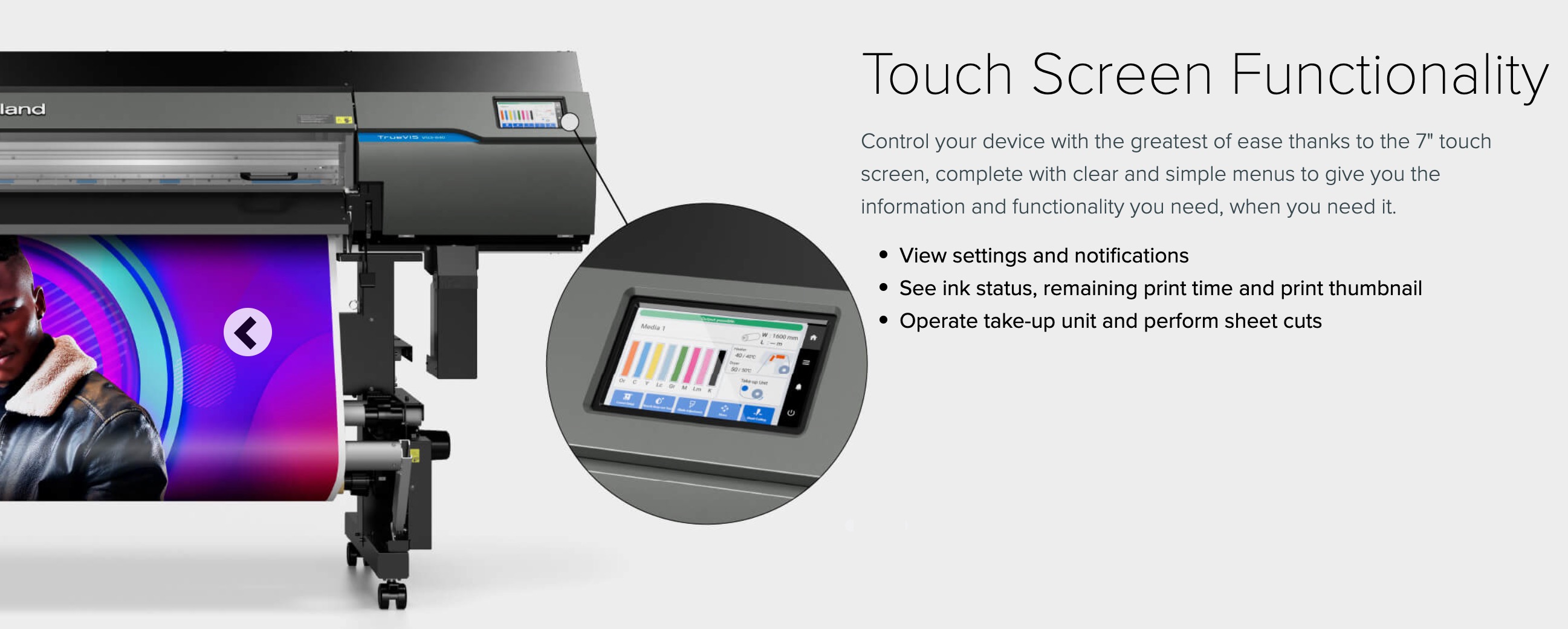 VG3 - touch screen