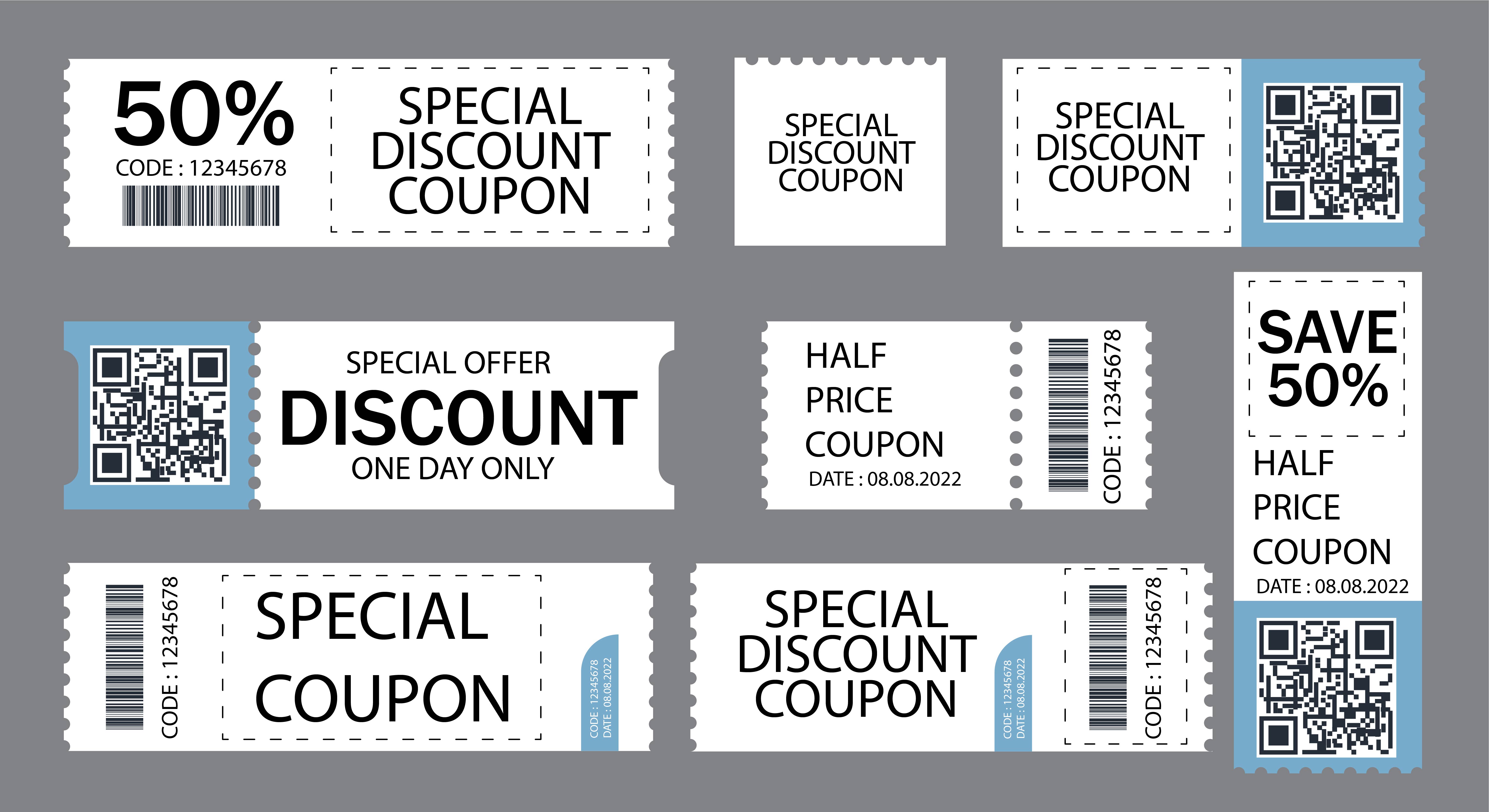 coupons détachables
