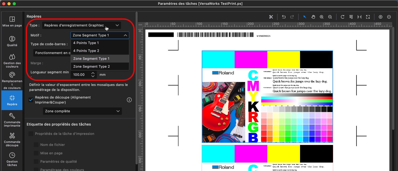 Graphtec avec Versaworks 7